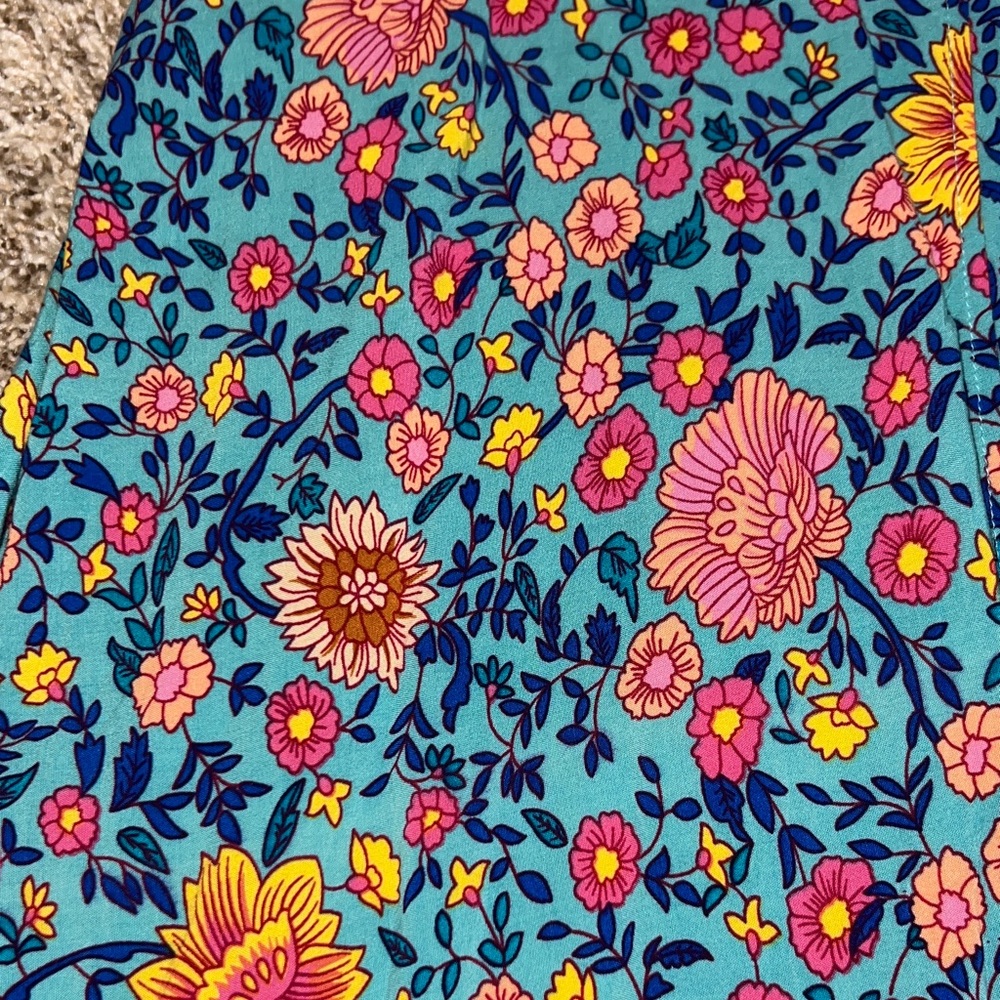Floral Blue Mini Dress - Picture 5 of 9